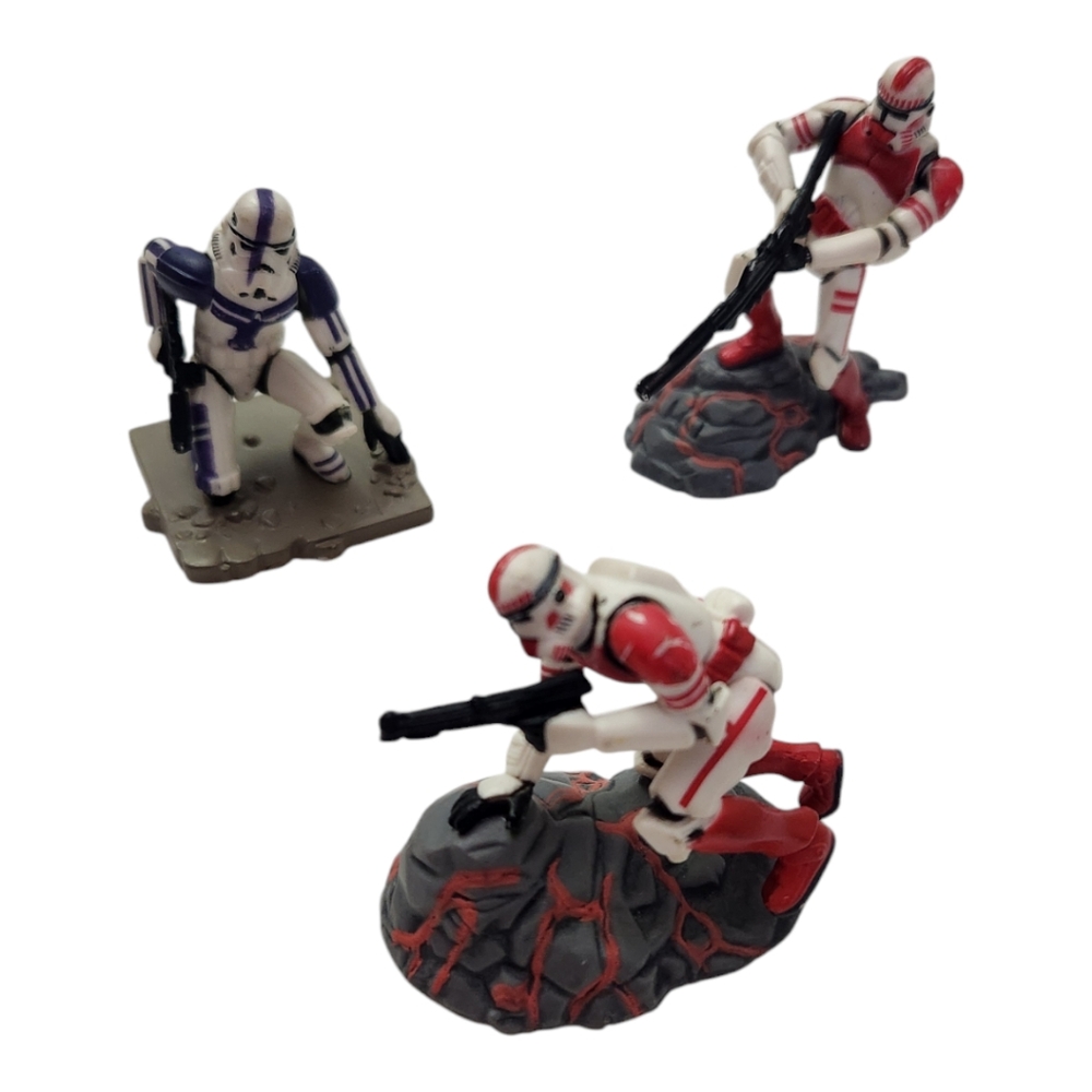 Star Wars Hasbro 2006 Miniatures Imperial EVO Trooper and Shock Troopers